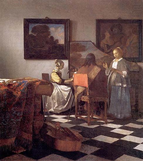 Johannes Vermeer The concert. china oil painting image